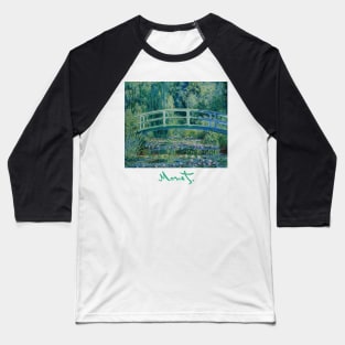 The Japanese Bridge - Claude Monet Baseball T-Shirt